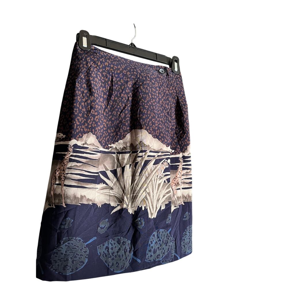 Safari Print Wrap Skirt